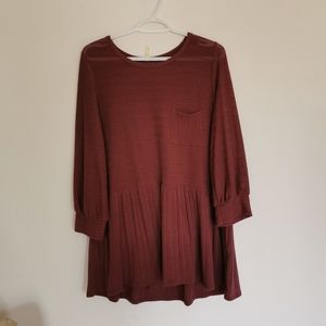 Roolee Pink Peplum Top